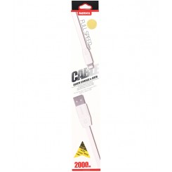 REMAX FULL SPEED SERIES 2000MM CABLE QUICK CHARGE & DATA FOR IPHONE-WHITE